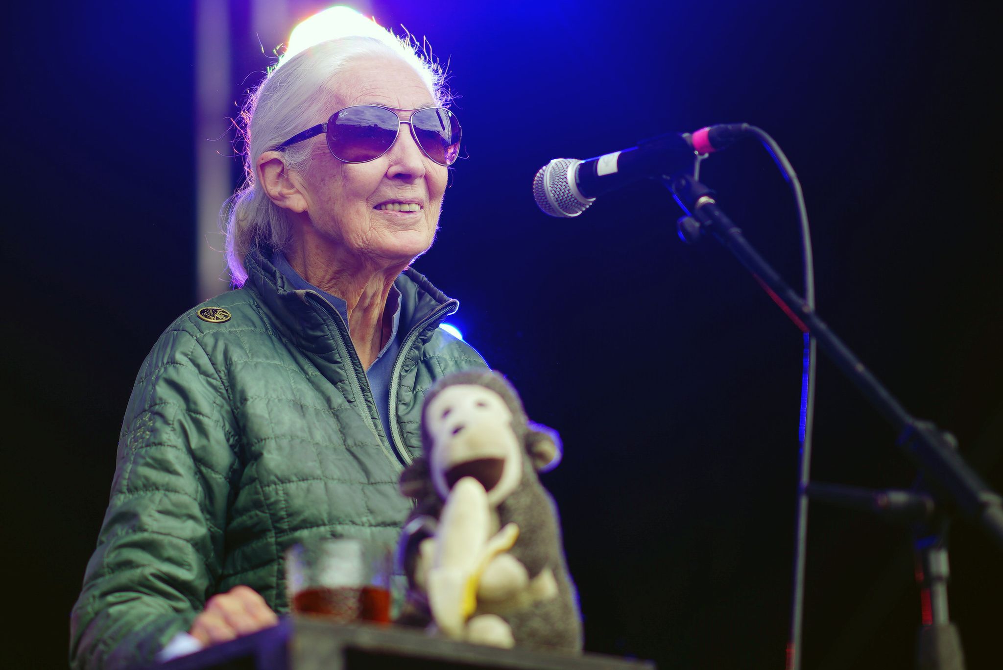 Jane Goodall macht Festival-Besuchern Mut